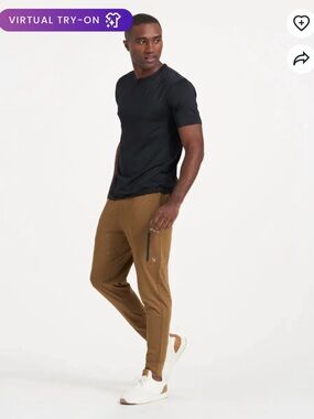 VUORI Sunday Performance Jogger Tobacco Heather EUC size XL